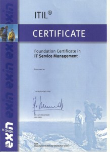 certificado itil foundation